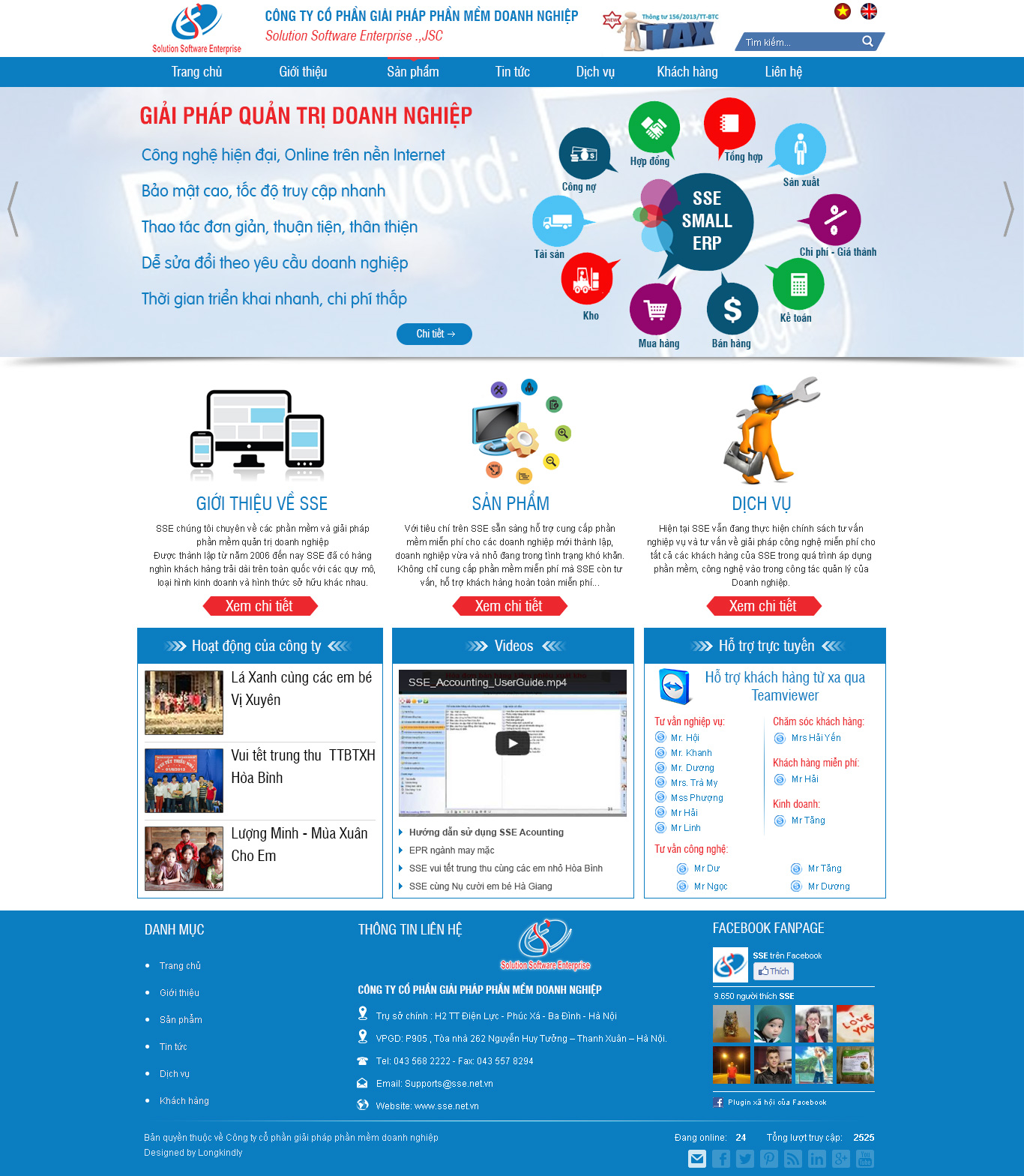 Thiết kế website giới thiệu công ty, doanh nghiệp mẫu 8