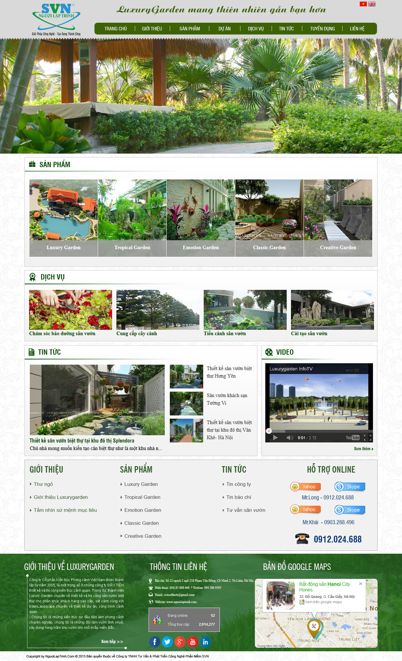 Thiết kế website nội thất mẫu 12