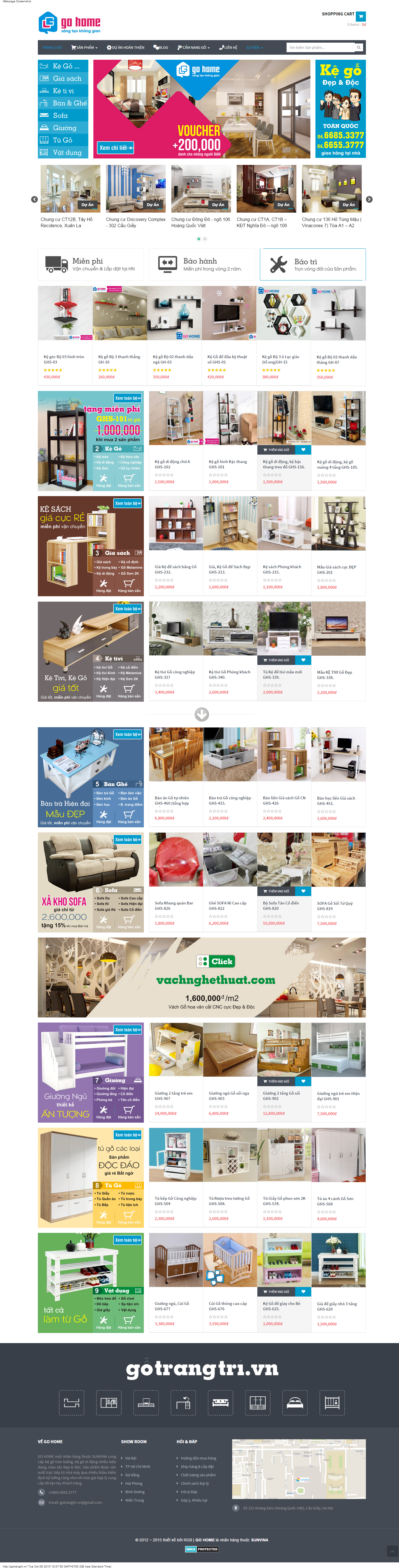 Thiết kế website nội thất mẫu 16