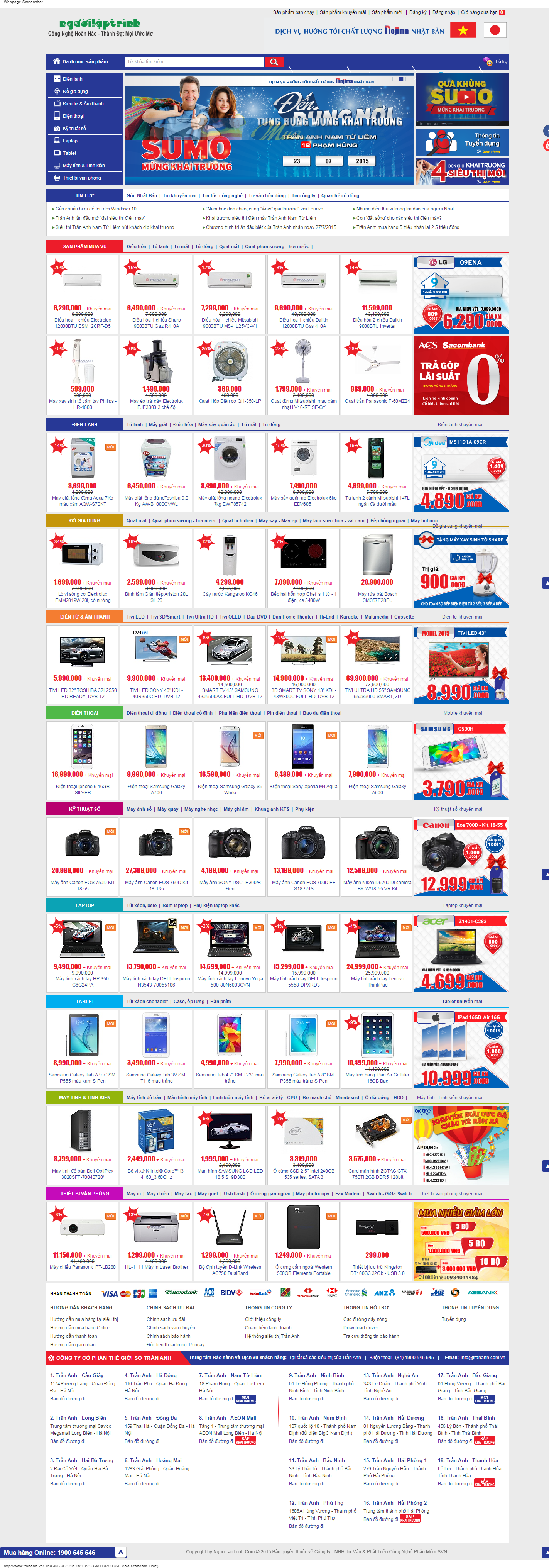 Thiết kế website thương mãi điện tử mẫu 6